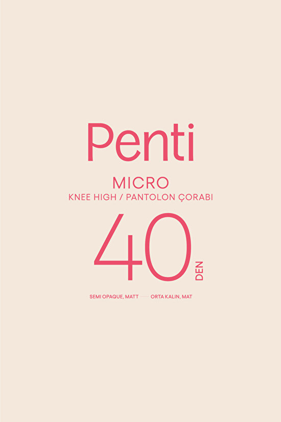 Micro 40 Siyah Pantolon Çorabı - 3