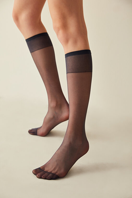 Lacivert Fit 15 Pantolon Çorabı - 1