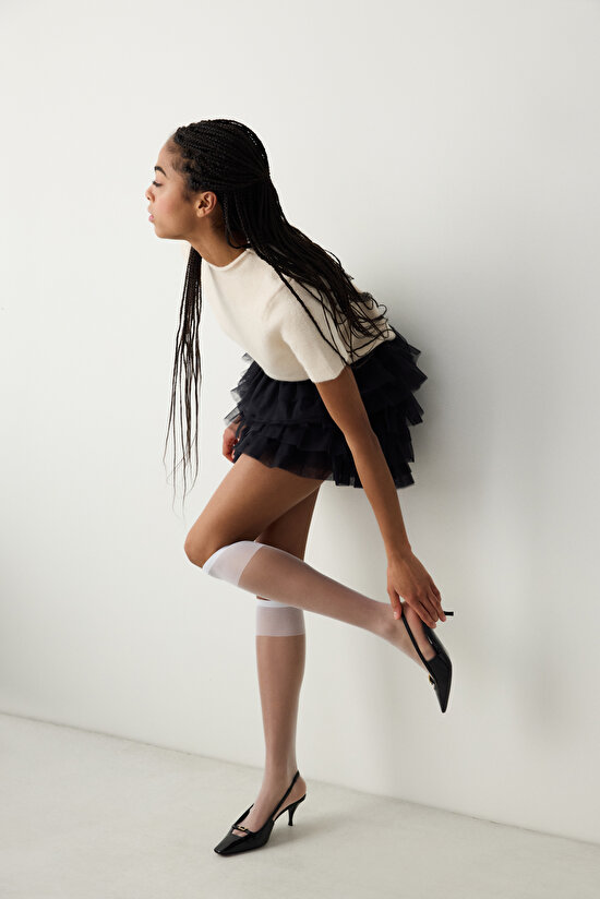 Fit 15 Beyaz Pantolon Çorabı - 3