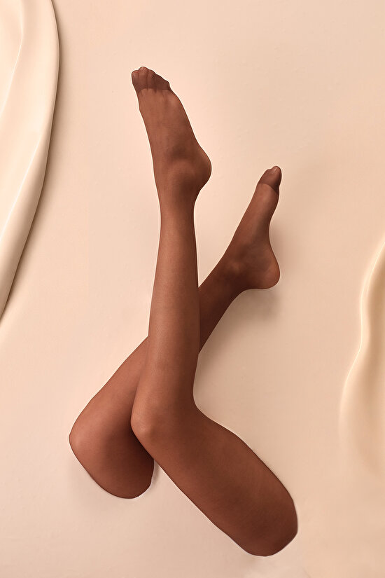 Cream Maxi Külotlu Çorap - 1