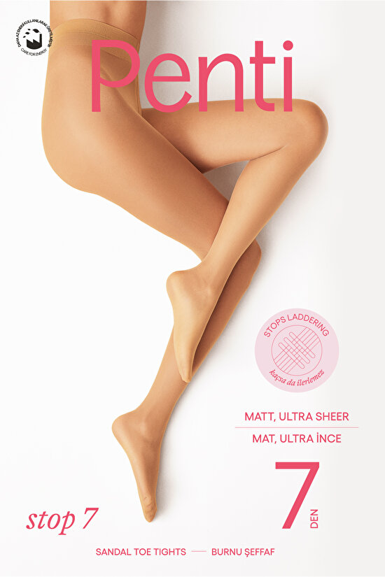 Stop 7 Siyah Külotlu Çorap - 3