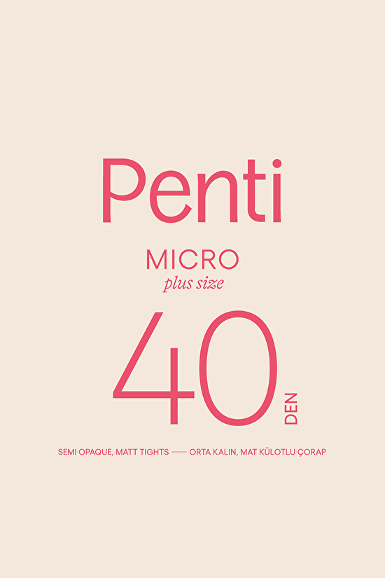 Micro 40 Maxi Külotlu Çorap-Pentilicious - 5