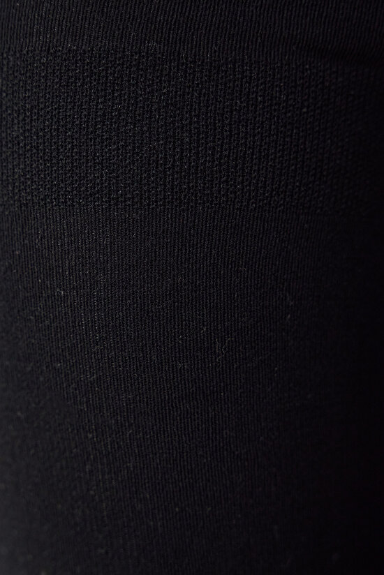 Siyah Kız Çocuk Bambu Külotlu Çorap - 3