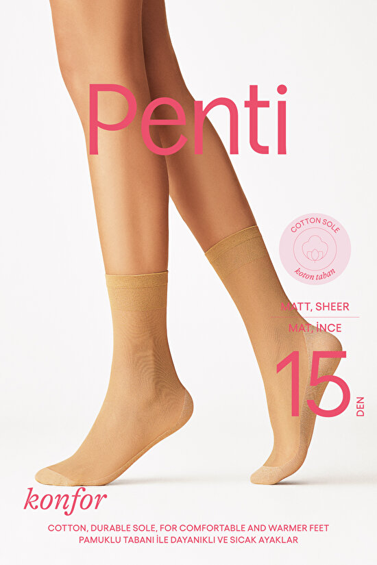 Konfor Yeni Ten Soket Çorap - 3