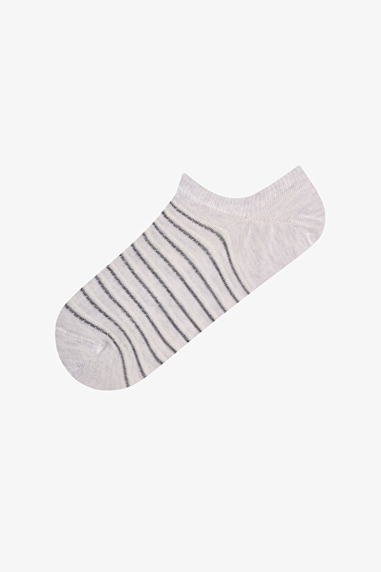 Ribbed Stripes 3'lü Sneaker Çorabı - 2