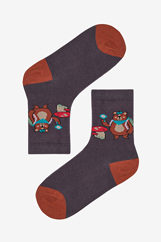 Boys Hello Bear 3in1 Multi Colour Socket Socks - 3