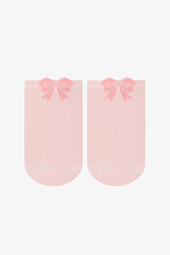 Renkli Kız Çocuk Unicorn in The Garden 4 'lü Patik Çorap - 3