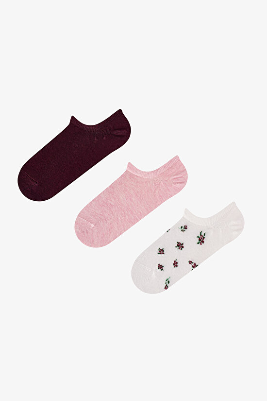 Soft Garden 3lü Sneaker Çorabı - 1