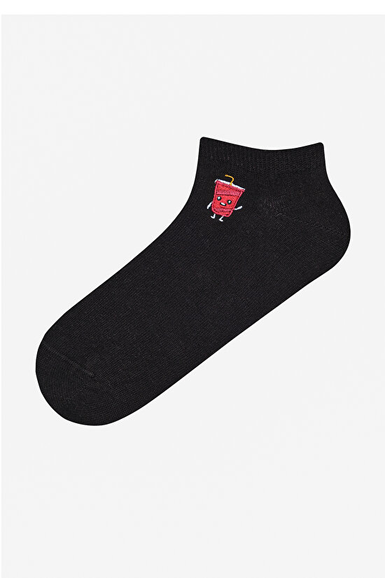 Cola Siyah Patik Çorap - 3