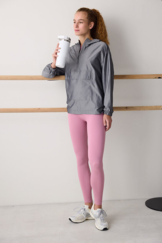 Metalik Paraşüt Kumaş Parlak Rüzgarlık - 6