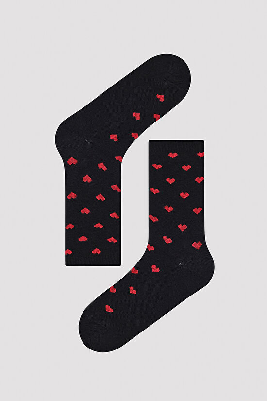 Little Hearts 2li Siyah Beyaz Soket Çorap - 3