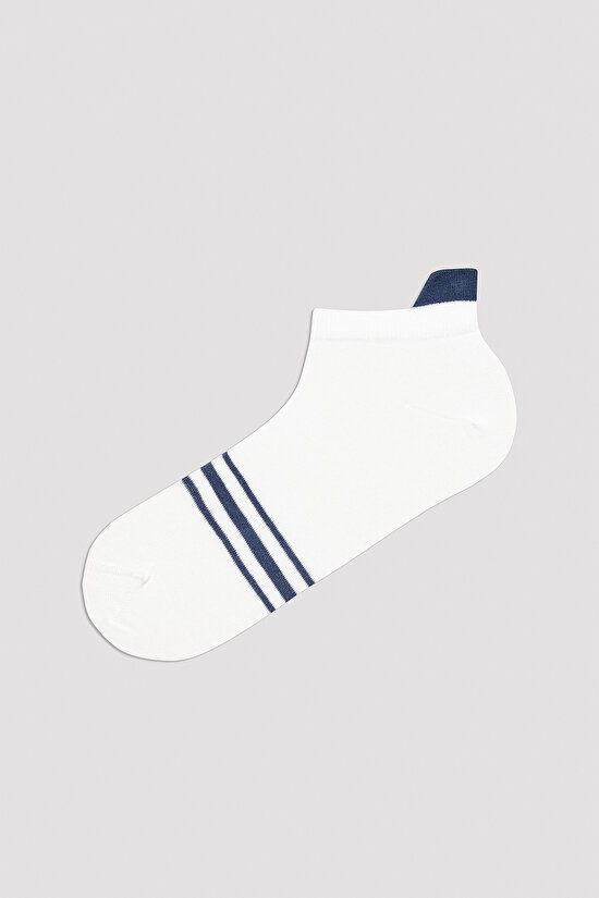 Men Thin Striped 3in1 Liner Socks - 4