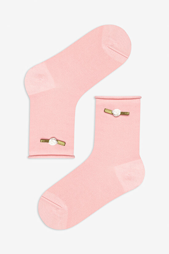 Kız Çocuk Vintage Rose Çok Renkli  2li Soket Çorap - 3