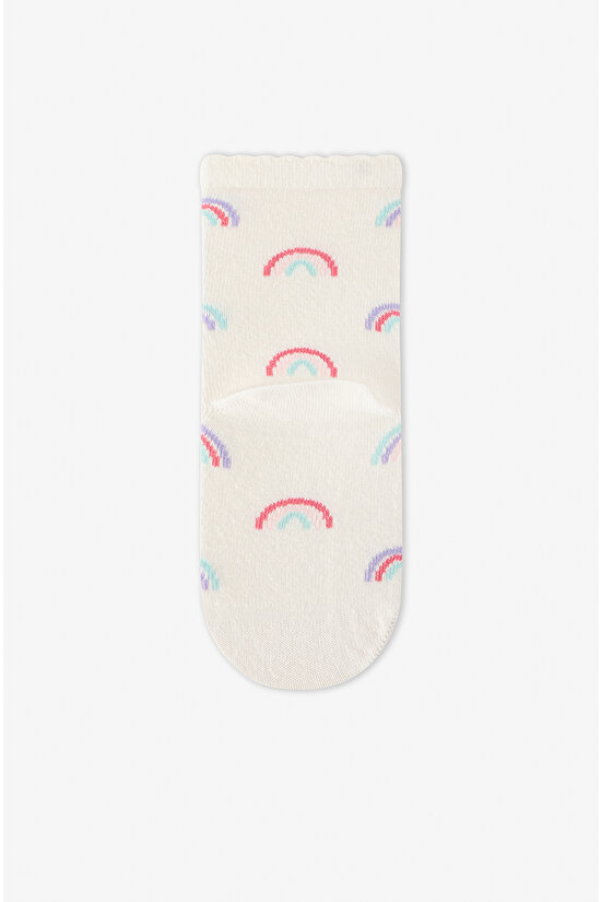 Renkli Kız Çocuk Cutie Unicorn 4'lü Soket Çorap - 10