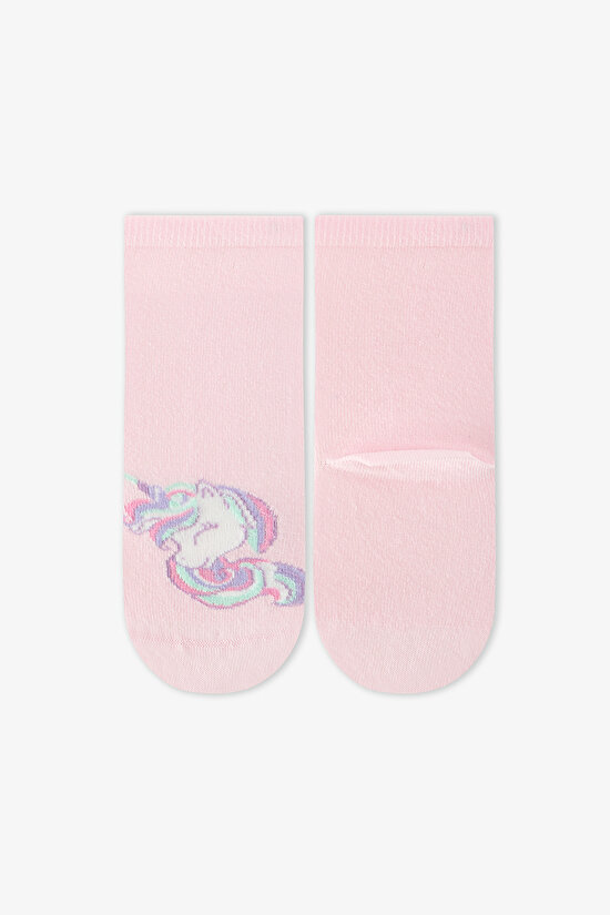 Renkli Kız Çocuk Cutie Unicorn 4'lü Soket Çorap - 11