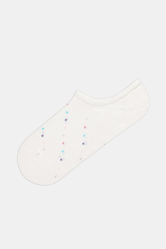 Mini Dotted Gri-Pembe 3lü Sneaker Çorabı - 3
