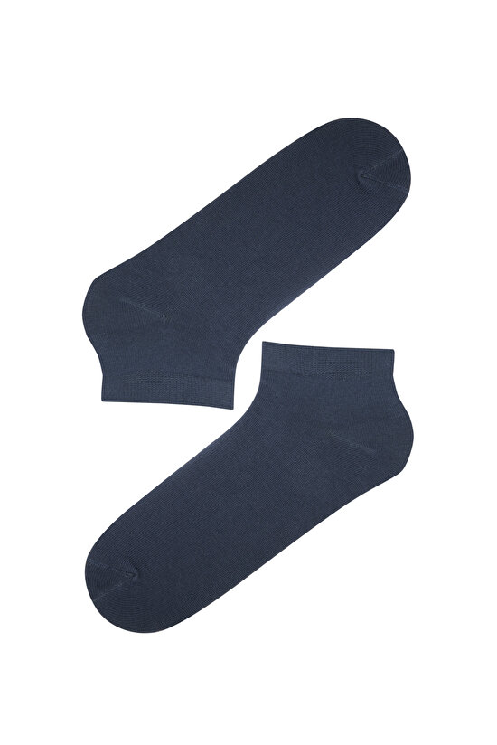Mavi Gri Beyaz 4'lü Patik Çorap - 6