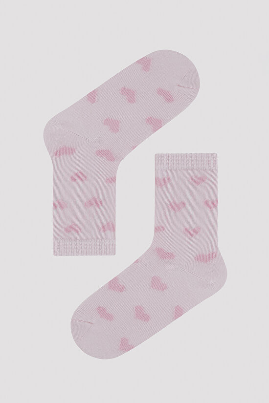 Kız Çocuk Mini Hearts 4 lü Soket Çorap - 4