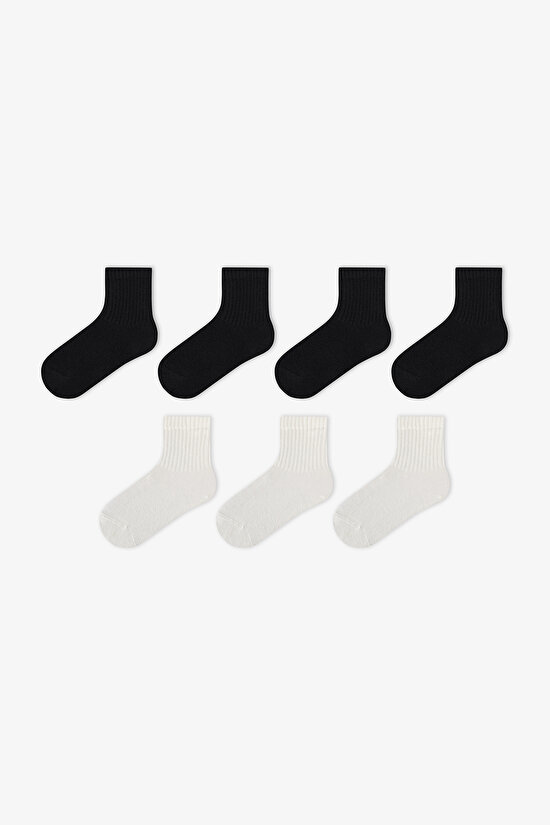 Kids' Essentials 7 Pack Ankle Socks - 1