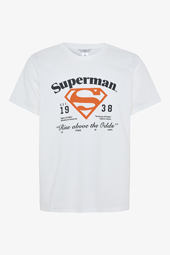 Erkek Superman Sloganlı Kısa Kollu Pijama Takımı - 9