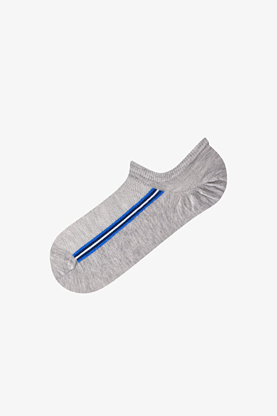 Erkek Renkli Line Track 3'lü Sneaker Çorabı - 3