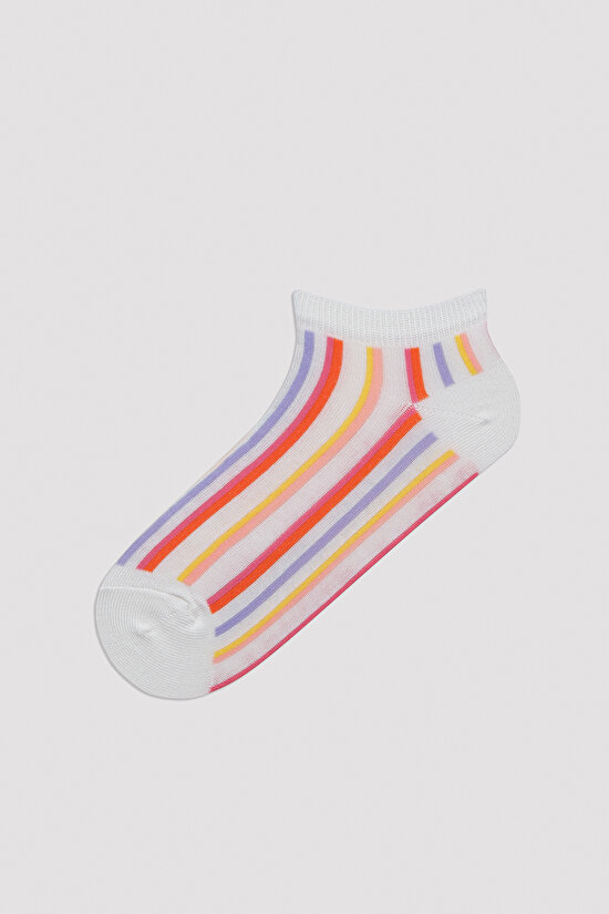 Floral Striped 3in1 Liner Socks - 3