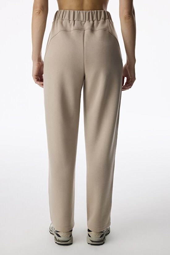 Bej İpeksi Dokunuş Silky Touch Dar Paça Pantolon - 3