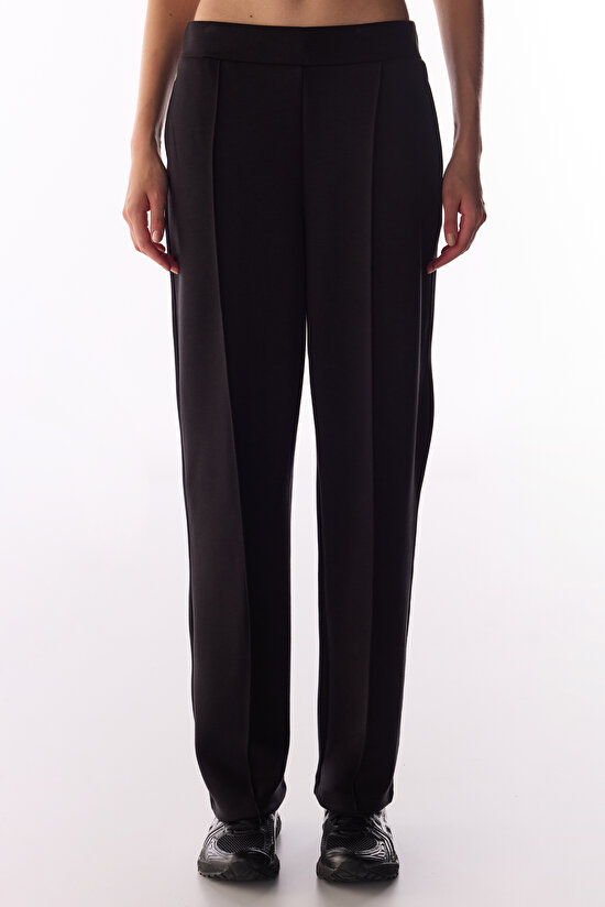 Siyah İpeksi Dokunuş Silky Touch Dar Paça Pantolon - 2