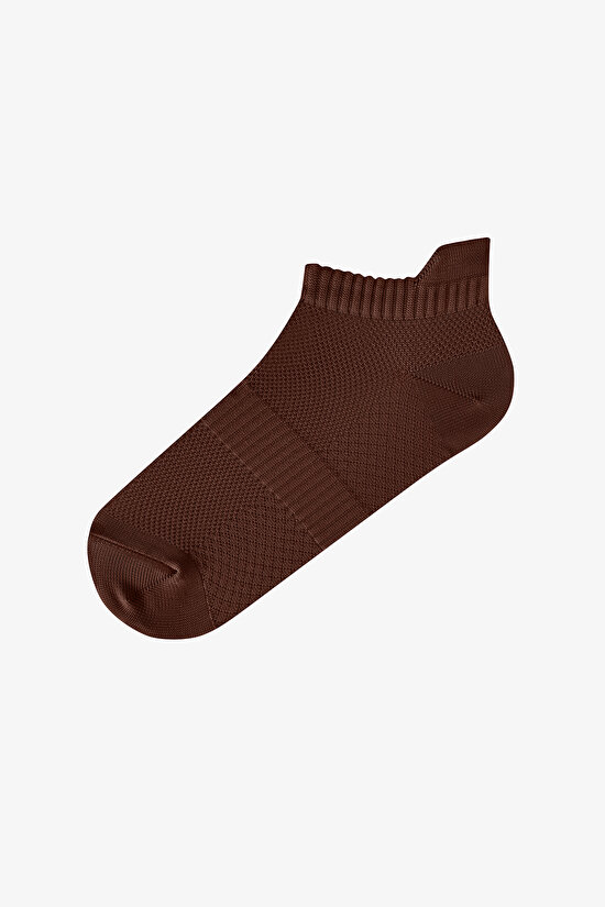 Kahve Fit Back 3 Çift Patik Çorap - 3