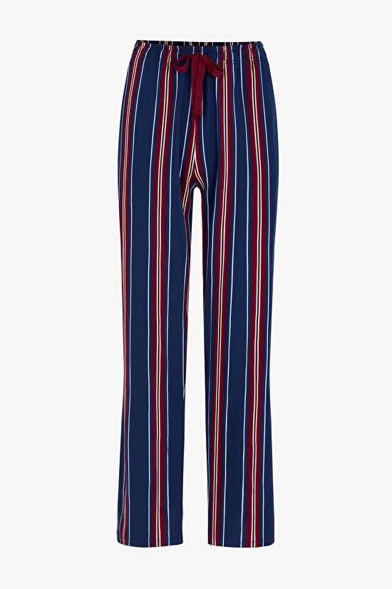 Men's Retro Groove Pantolon Striped Short Sleeve Pyjama Set - 3