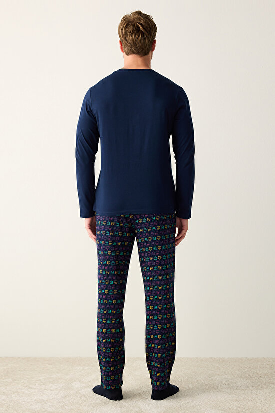 Pacman Çok Renkli Pantolon Pijama Takımı - 5