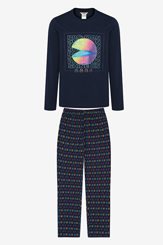 Pacman Çok Renkli Pantolon Pijama Takımı - 6