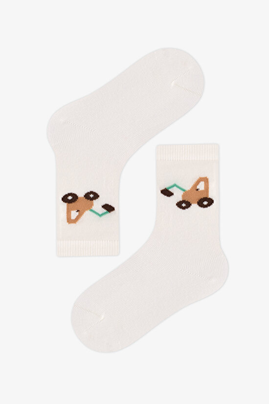 Boys' Tractors Car Print Cotton 3 Pack Ankle Socks - 2