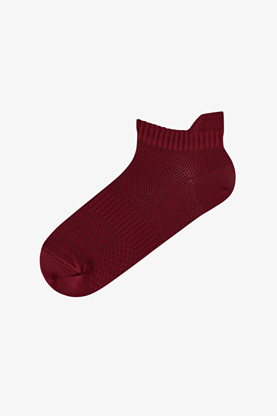Bordo Fit Back 3 Çift Patik Çorap - 3