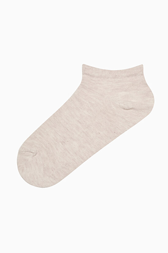 5 Çift Pamuklu Çok Desenli Patik Çorap - 4