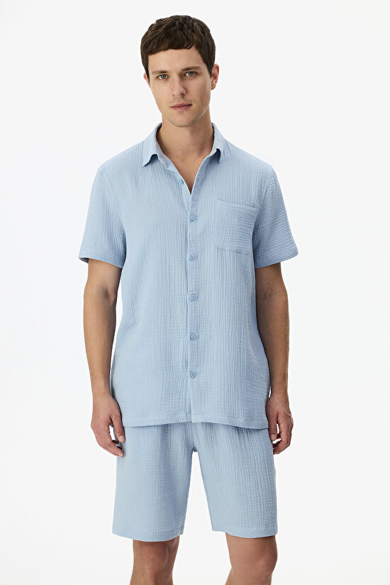 Man Colorful Lagoon Breeze Pajama Set - 1