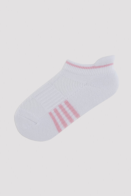 Kız Çocuk Soft Pembe 3 lü Patik Çorap - 4