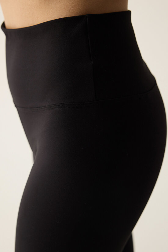 Siyah Soft Feel Legging - 4