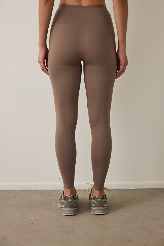 Khaki Soft Feel Legging - 3