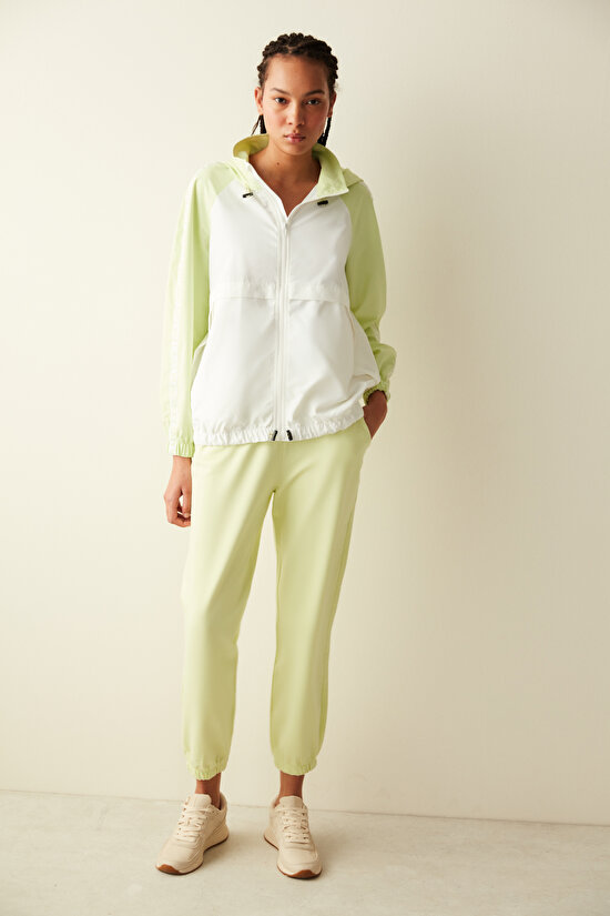 SIDE DETAILED JOGG, L, GN92 LIMON YESILI - 1