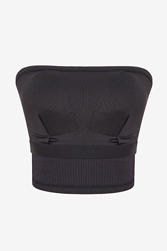 Siyah CUPsecret Kendinden Pedli Straplez Crop Top Siyah CUPsecret Kendinden Pedli Straplez Crop Top - 8