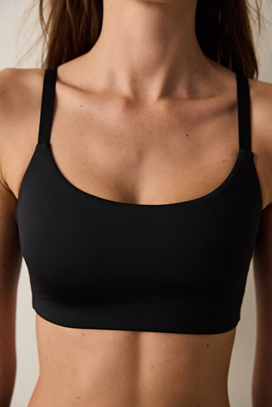 Siyah Hafif Destek Spor Sütyeni Siyah Hafif Destek Spor Sütyeni - 3