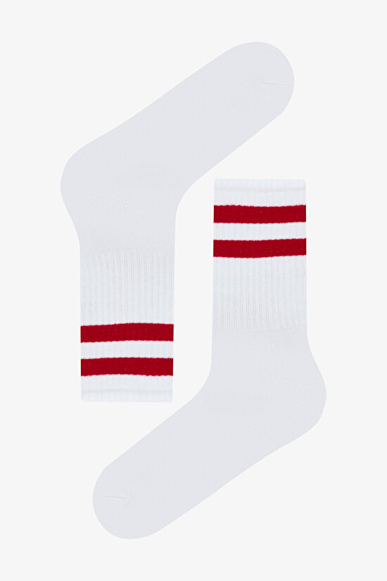 Erkek Stripe Tenis 3lü Çok Renkli Soket Çorap - 3