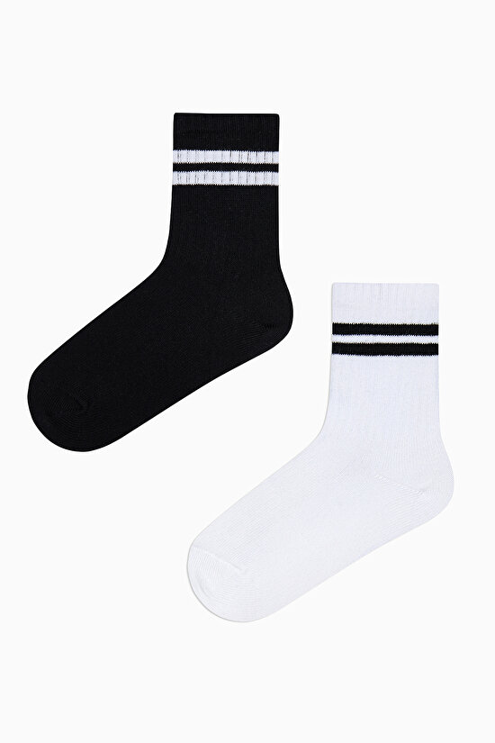 Erkek Çocuk Lines 3lü Tenis Çok Renkli Soket Çorap Erkek Çocuk Lines 3lü Tenis Çok Renkli Soket Çorap - 3