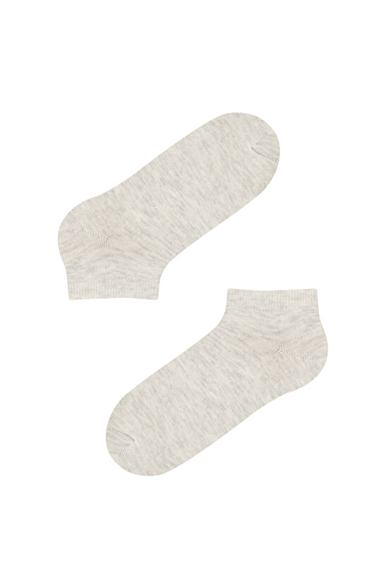 Kız Çocuk Khaki Basic 3lü Patik Çorap - 3