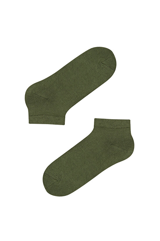 Kız Çocuk Khaki Basic 3lü Patik Çorap - 4