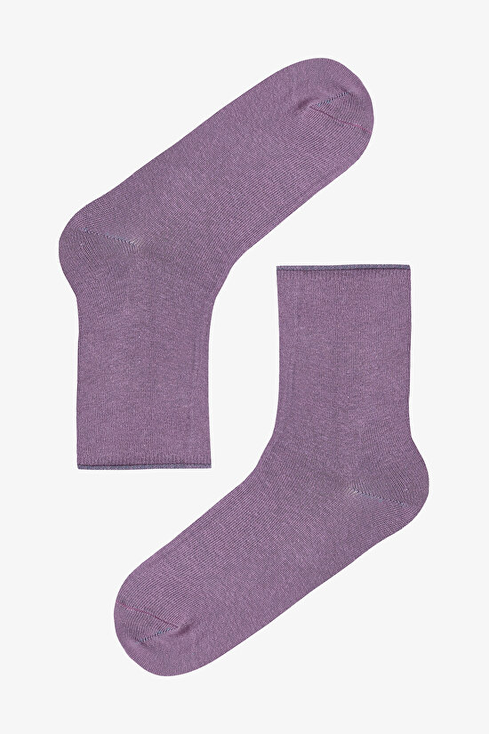 Lila Mor Relax Berry 5li Soket Çorap - 4