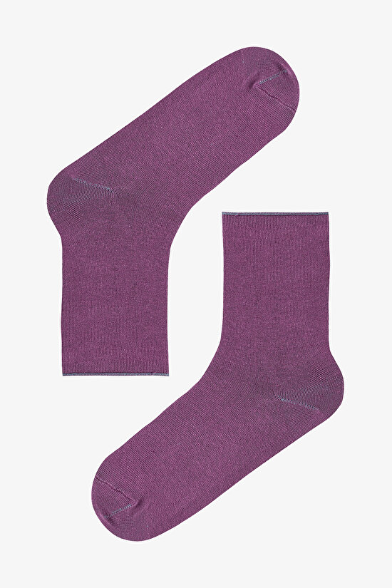 Lila Mor Relax Berry 5li Soket Çorap - 6