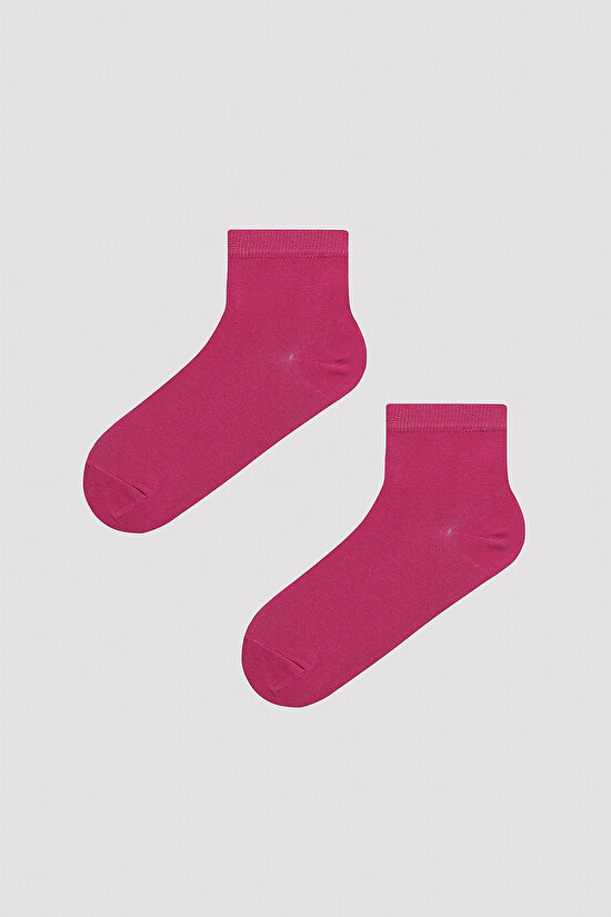 Renkli Dama 2li Soket Çorap - 2