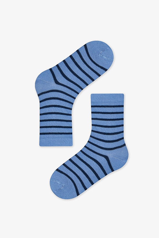 Mavi Erkek Çocuk Space Blues 4 'lü Soket Çorap - 3